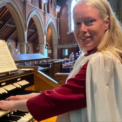 Elizabeth at the organ